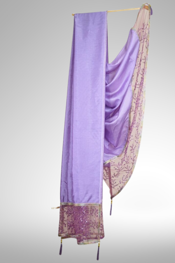 Purple Dola Silk dupatta