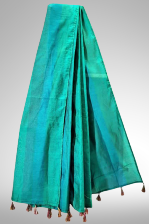 Double Shaded Green Festive Dupatta with Tassels