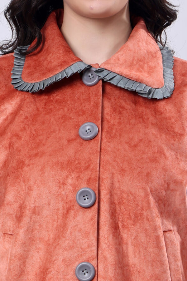Button down Suede Coat - Image 6