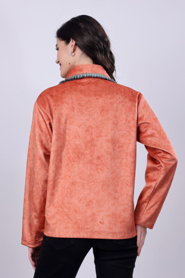Button down Suede Coat - Image 7