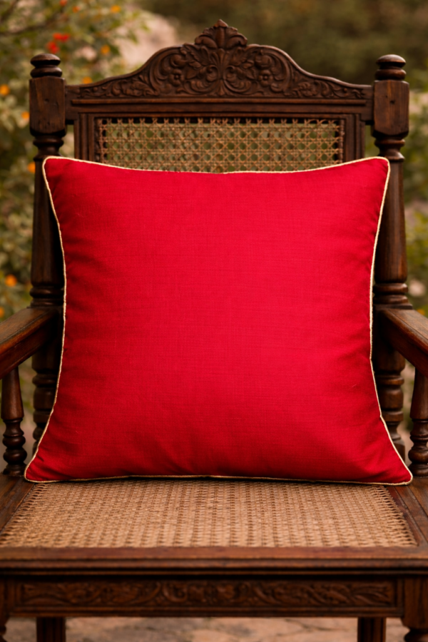 Ethnic Chanderi silk Cushion Cover