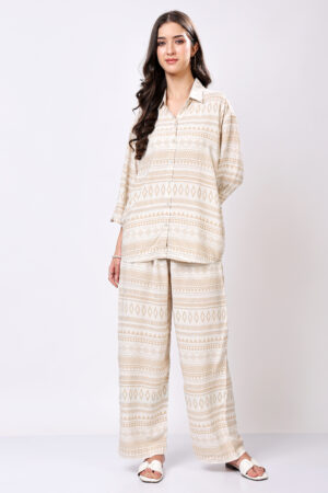 Women's Geometric Print Co-ord Set